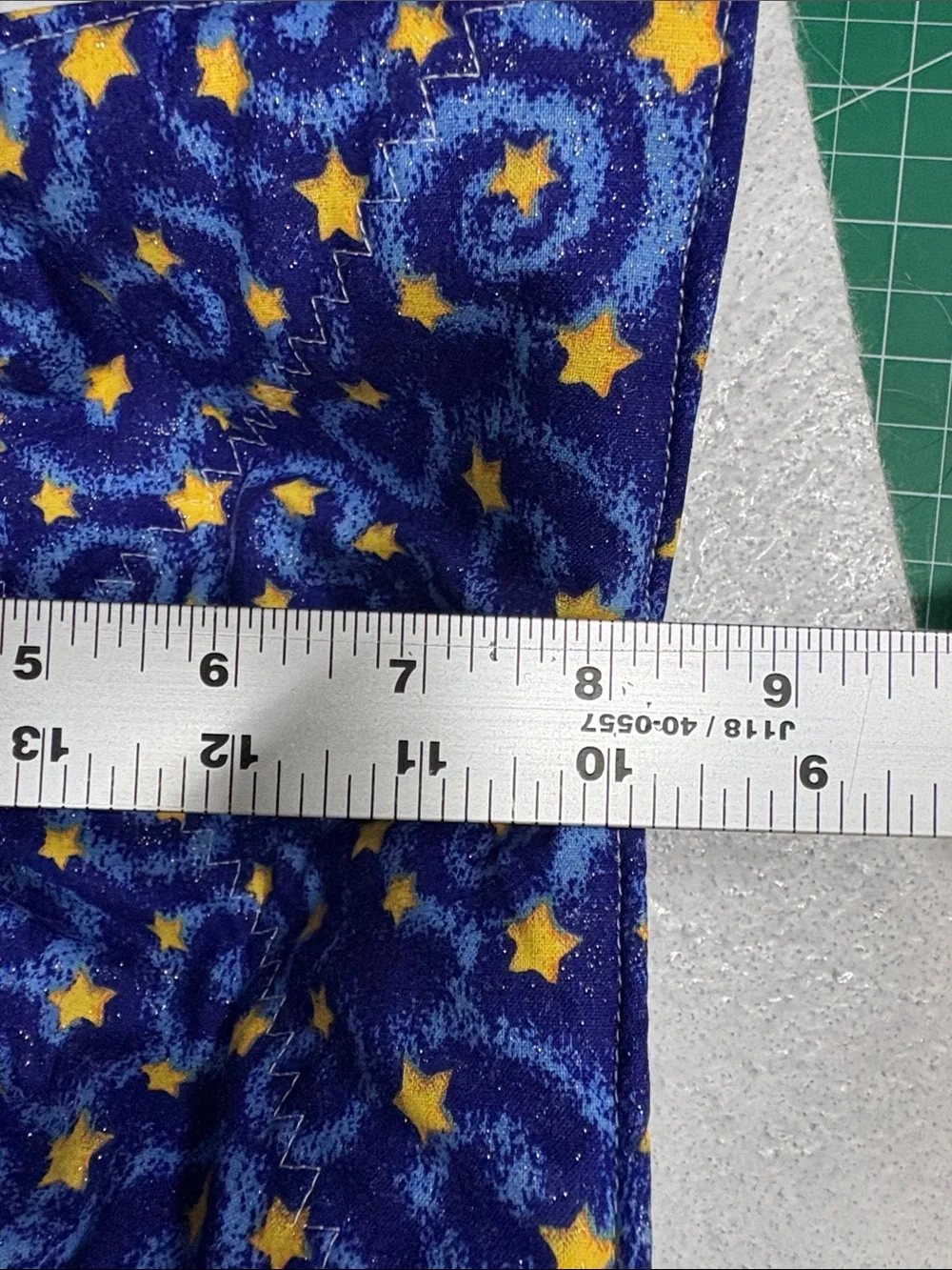 Hand Crafted Star Pattern Bowl Cozy - Blue & Yellow (v)